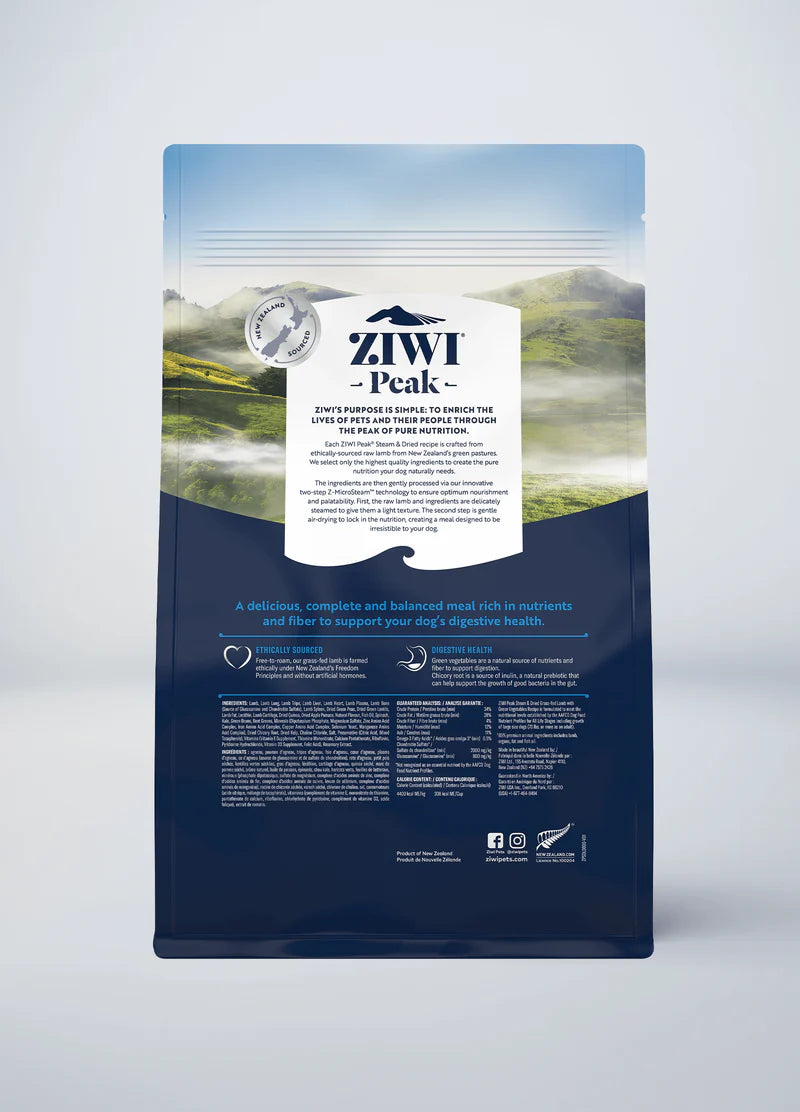 Ziwi Peak Biscuits Ziwi Peak Steam Dried Lamb Dog Food