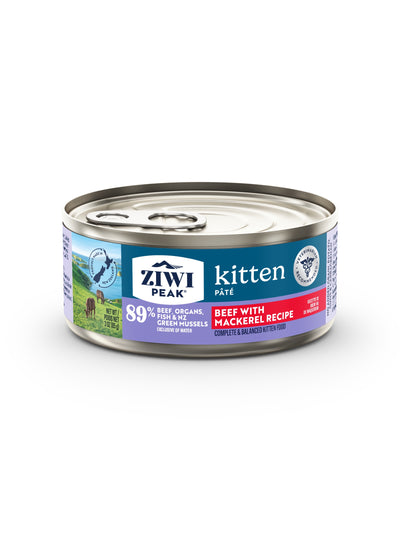 Ziwi Peak Canned Food Ziwi Peak Canned Beef With Mackerel Kitten Food 85g