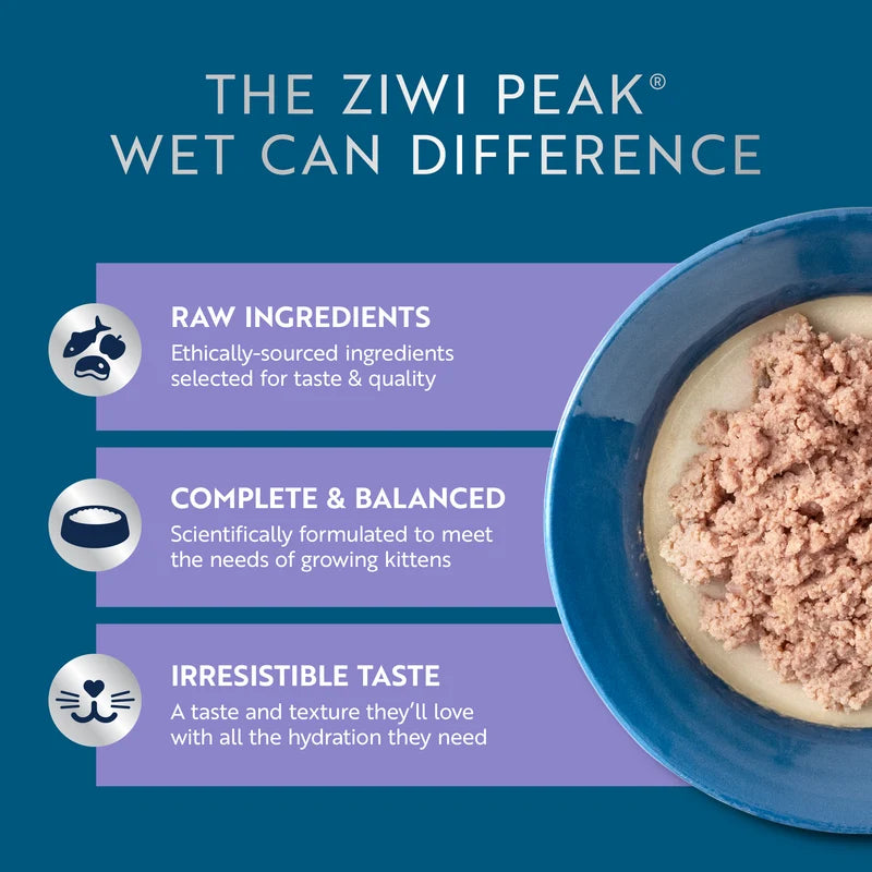 Ziwi Peak Canned Food Ziwi Peak Canned Beef With Mackerel Kitten Food 85g