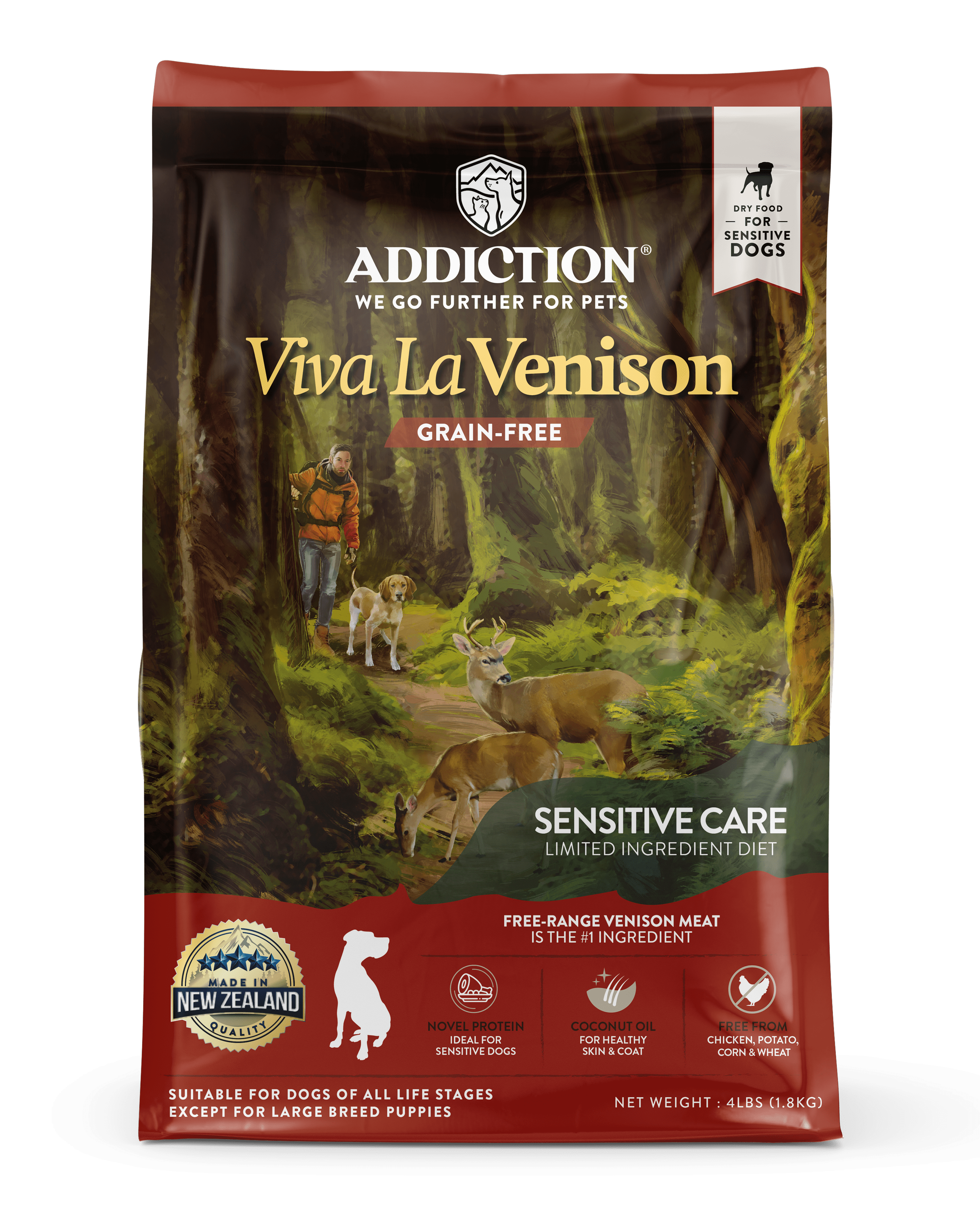 Addiction grain top free dog food