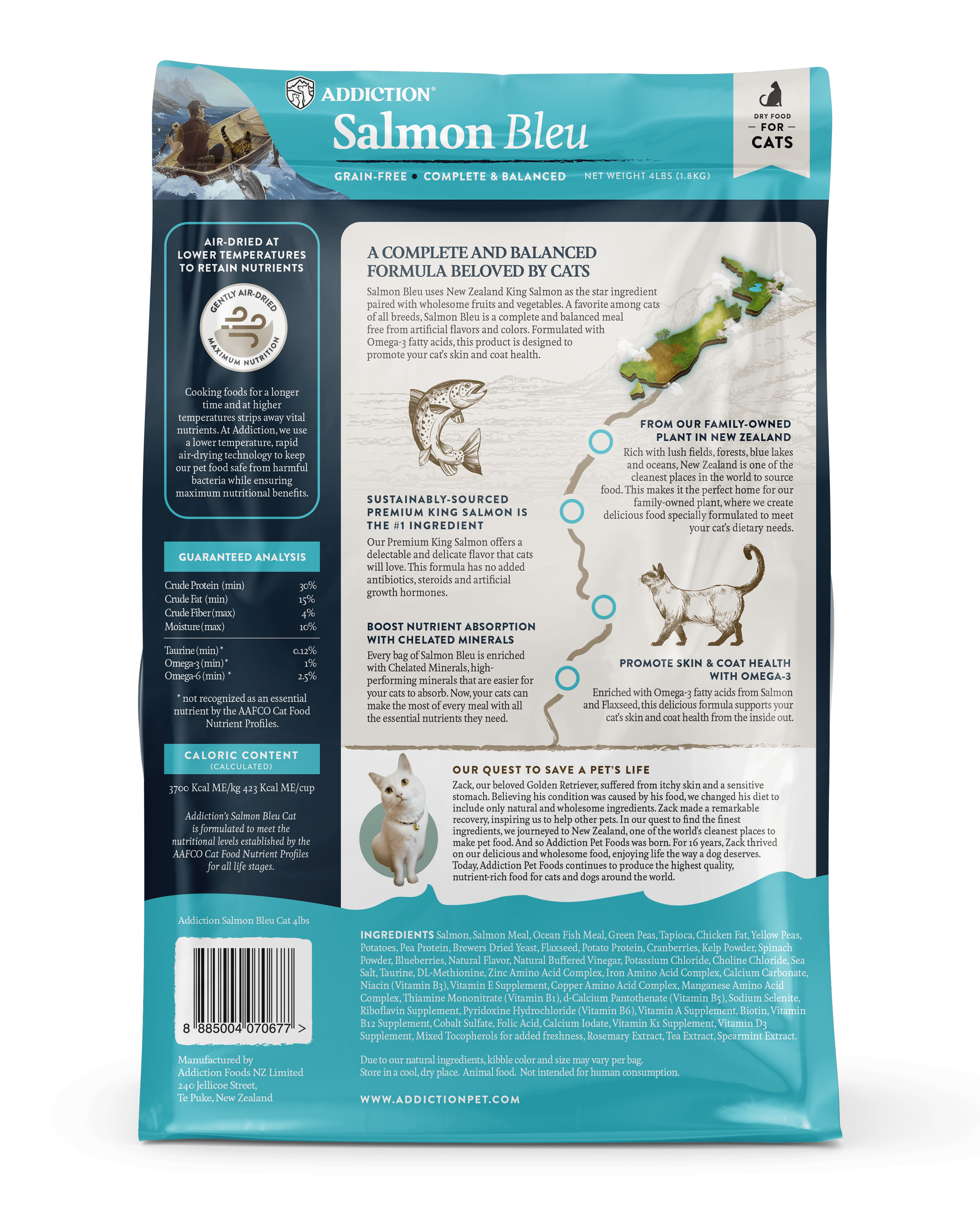 Addiction Biscuits Addiction Salmon Bleu Grain Free Cat Food 1.8 kg