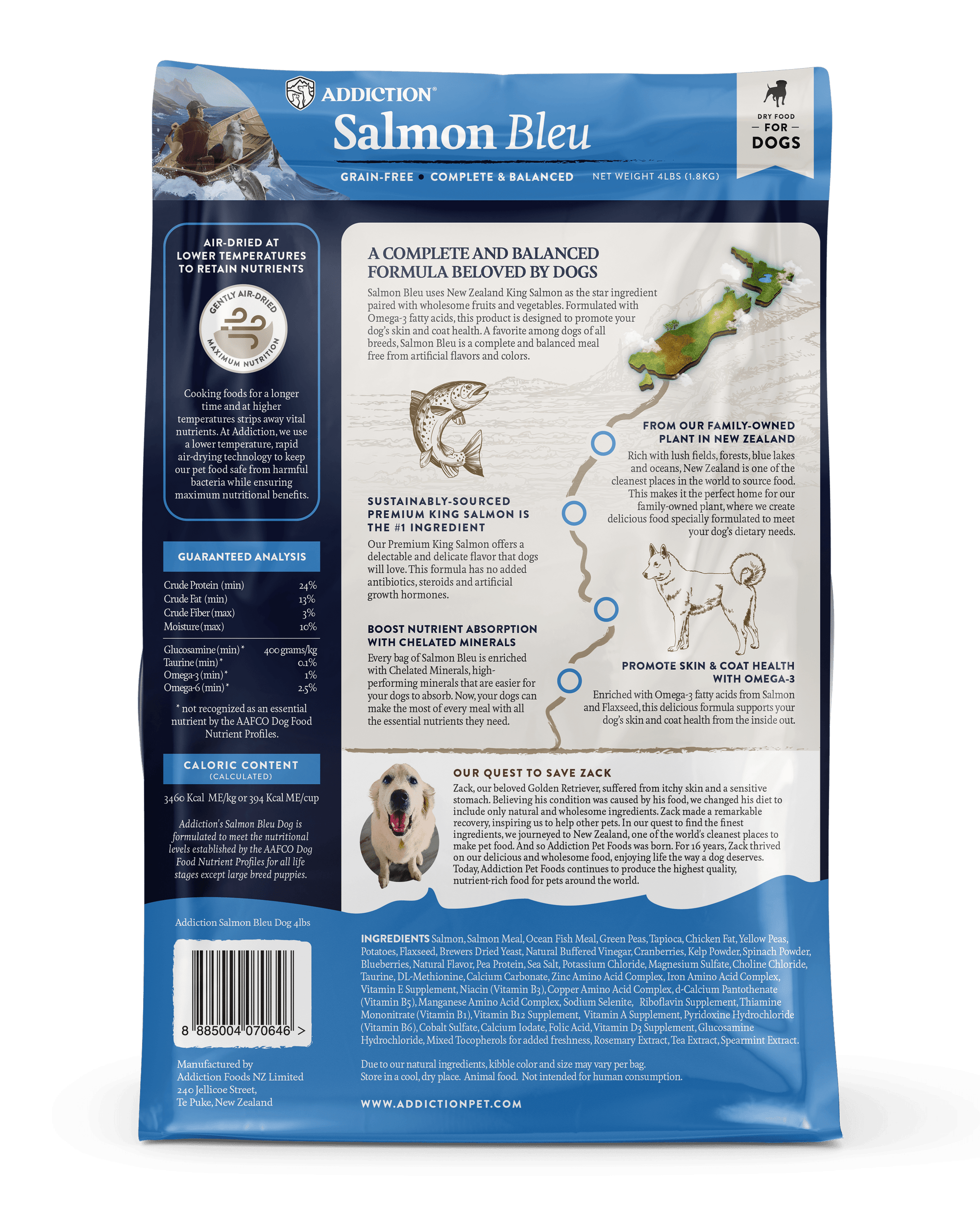Addiction Biscuits Addiction Salmon Bleu Grain Free Dog Food 1.8 kg
