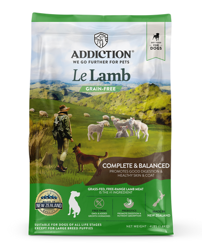 Addiction Biscuits Addiction Le Lamb Grain Free Dog Food 1.8kg