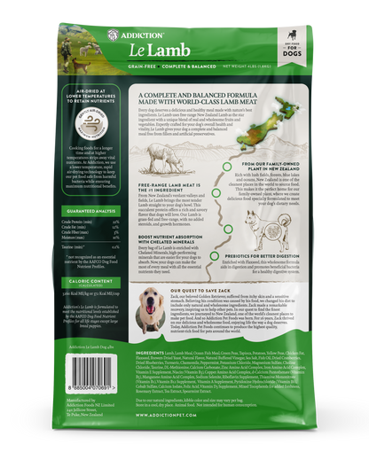 Addiction Biscuits Addiction Le Lamb Grain Free Dog Food 1.8kg