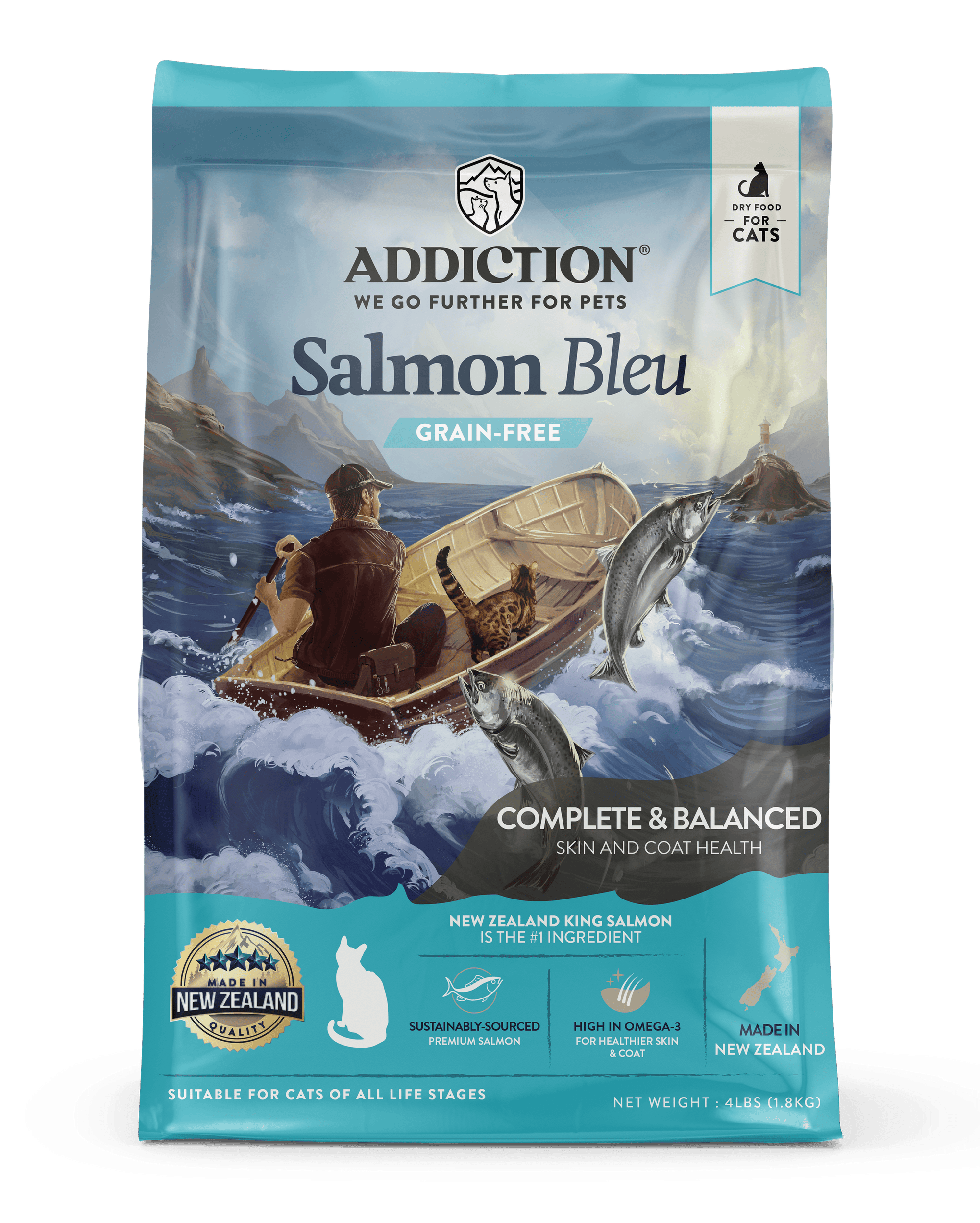 Addiction Biscuits Addiction Salmon Bleu Grain Free Cat Food 1.8 kg