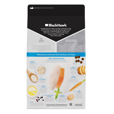 Black Hawk Biscuits 3kg Black Hawk Fish & Potato Adult Dog Food