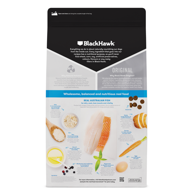 Black Hawk Biscuits 3kg Black Hawk Fish & Potato Adult Dog Food