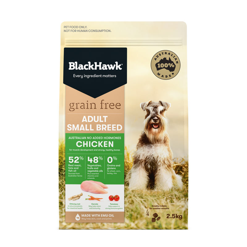 Black Hawk Biscuits 2.5kg Black Hawk Grain Free Chicken Small Breed Dog Food