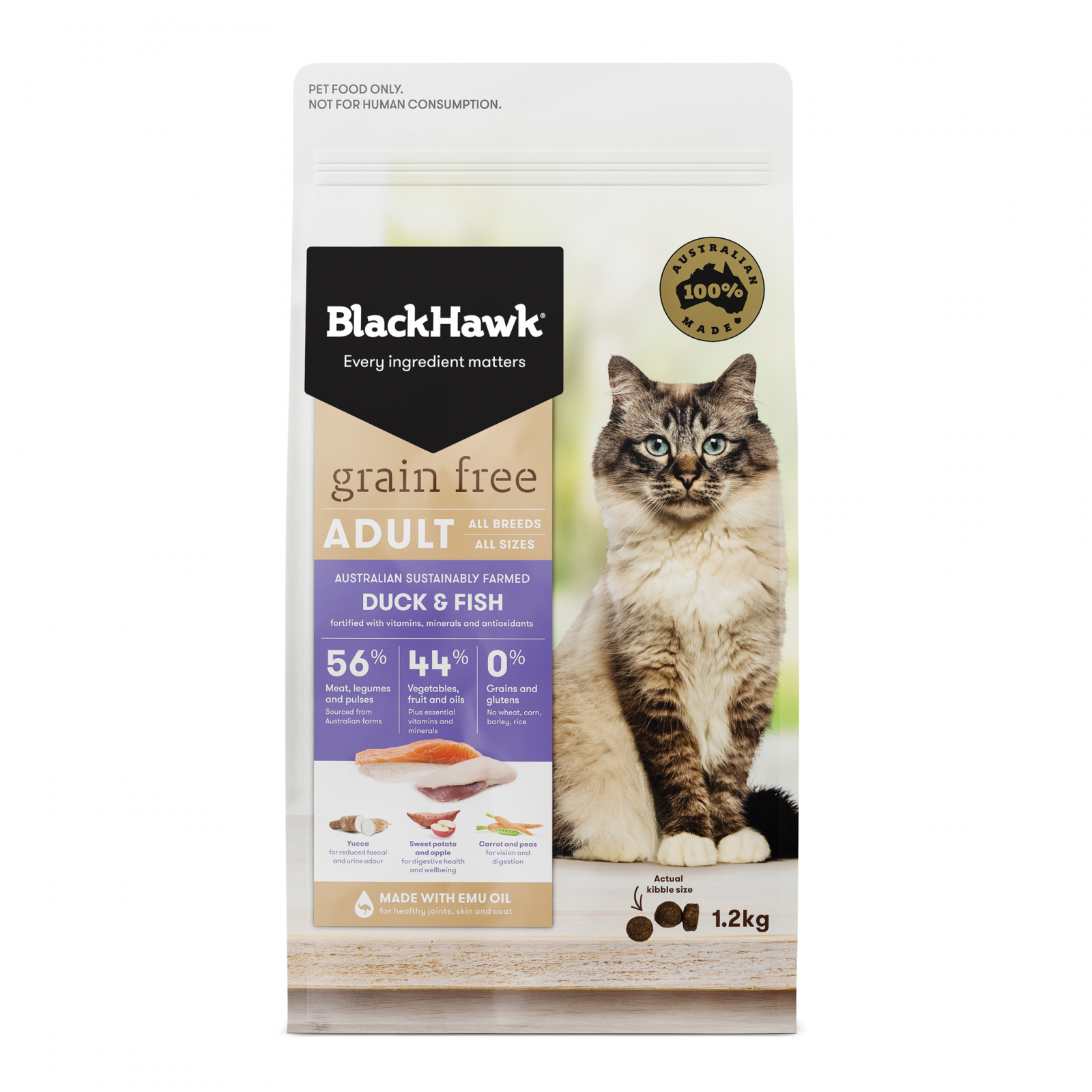 Black Hawk Biscuits 1.2kg Black Hawk Grain Free Duck & Fish Cat Food