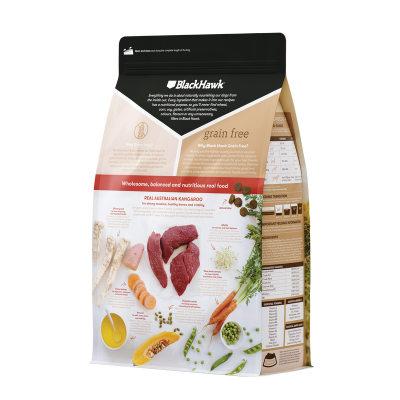 Black Hawk Grain Free Kangaroo Dog Food Pet Naturals