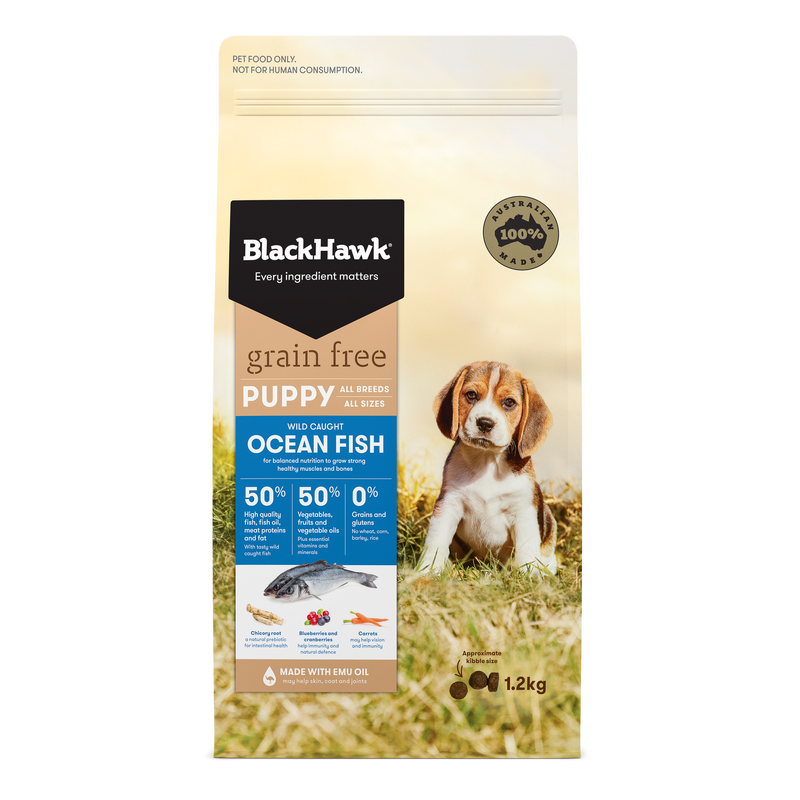 Black Hawk Grain Free Ocean Fish Puppy Food Pet Naturals