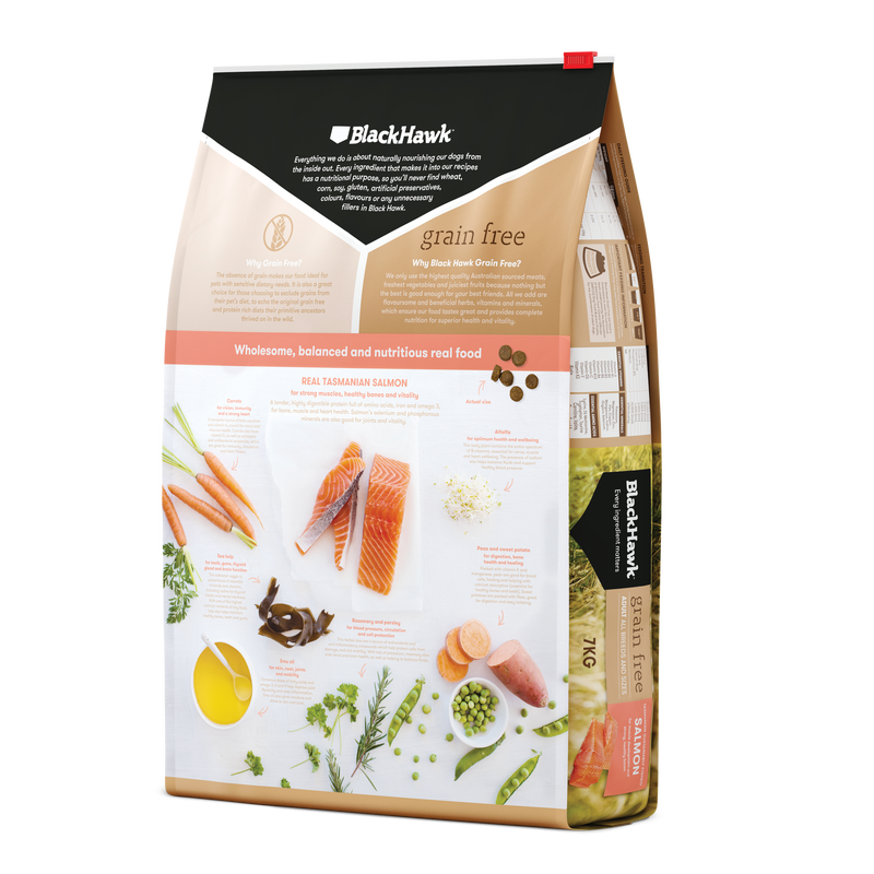 Black Hawk Biscuits 7kg Black Hawk Grain Free Salmon Dog Food
