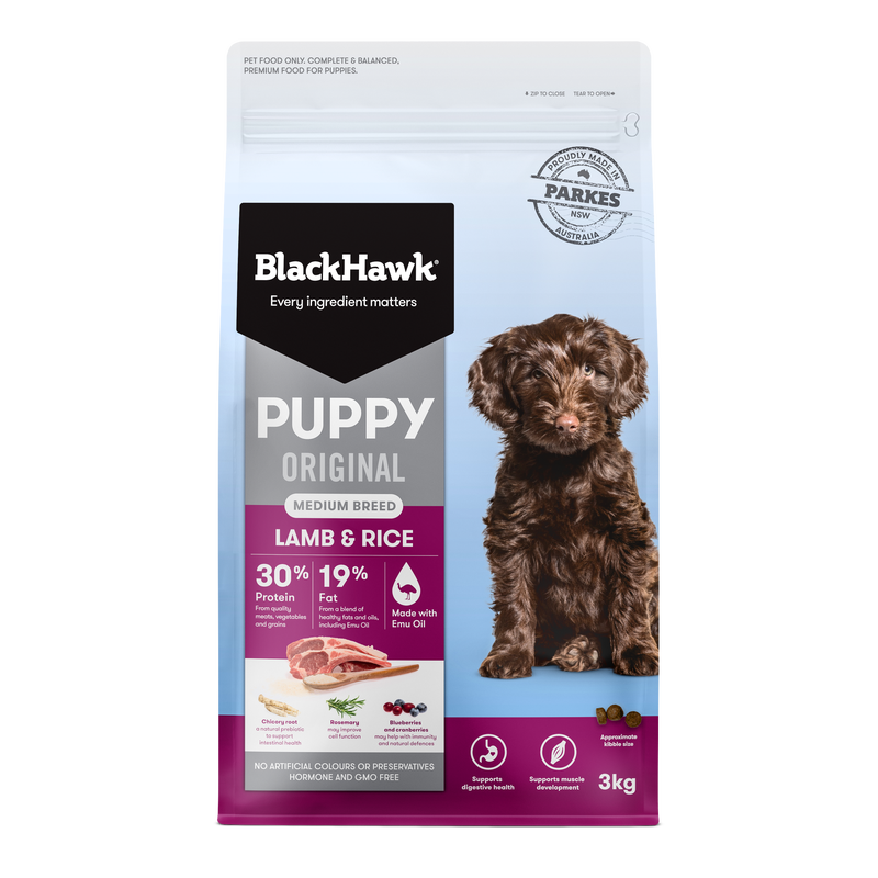 Black Hawk Biscuits Black Hawk Medium Breed Lamb & Rice Puppy Food