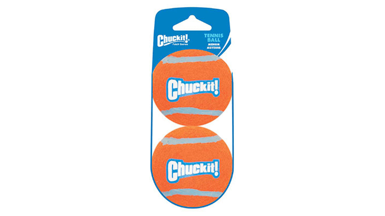chuckit Toys Chuckit Tennis Ball Medium 2 pack