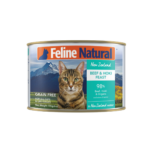 Feline Natural Canned Food Feline Natural Canned Beef & Hoki 170g