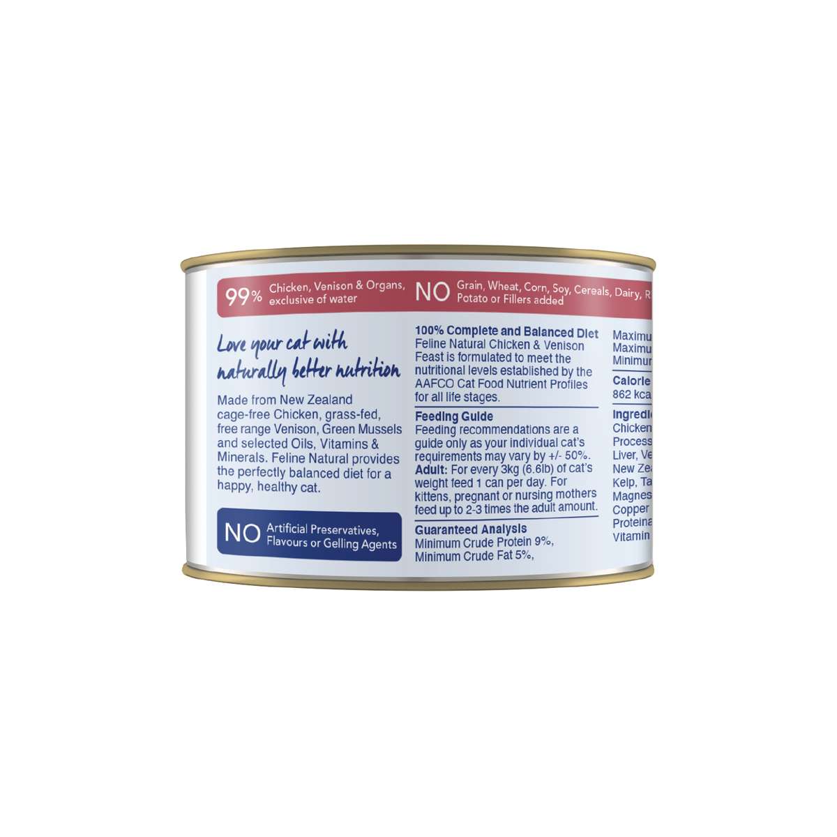 Feline Natural Canned Food Feline Natural Chicken & Venison Canned Food 170g