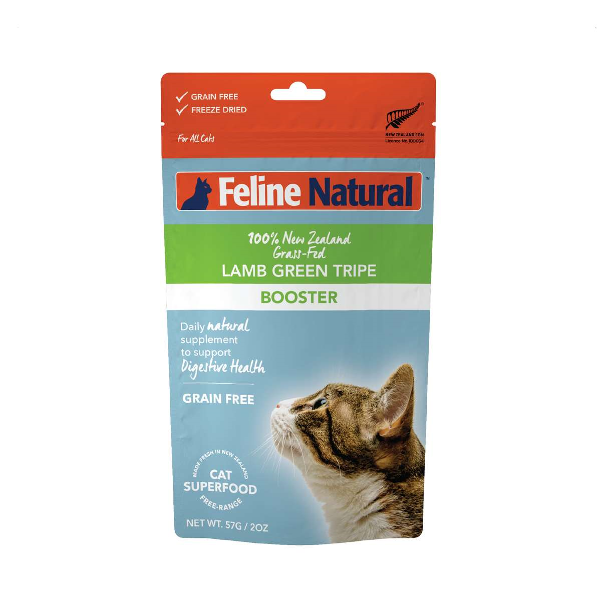 Feline Natural Lamb Green Tripe Booster 57g Pet Naturals