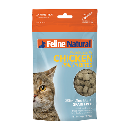 Feline Natural Treats Feline Natural Freeze Dried Chicken Bites 50g