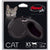 Flexi Collars / Leads BLACK Flexi New Classic Cat - 3m Black Mini Retractable Cord Leash