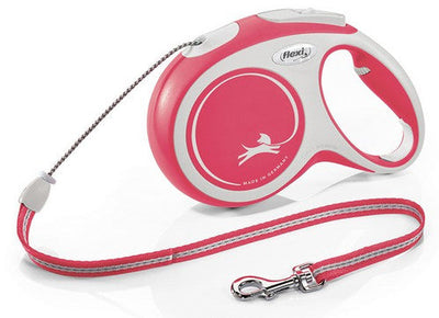 Flexi Collars / Leads M / Grey/Red Flexi New Comfort Cord  Leash  8M Cord