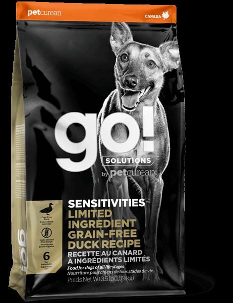 GO! Biscuits GO! Solutions SENSITIVITIES Grain Free Limited Ingredient Diet Duck Dry Dog Food 2.72kg
