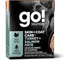 Go Tetrapak food Go Dog Skin & Coat Turkey/Salmon Pate 354g Tetrapak