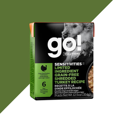 GO! Tetrapak food Go! Sensitivities Shredded Turkey Tetrapack 354g