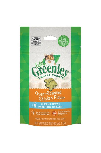 Greenies Treats Greenies Feline Oven Roasted Chicken 60g
