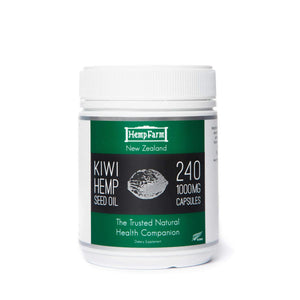 hempfarm Supplements Kiwi Hemp Seed Oil 1000mg capsules (Omega 3:6:9)