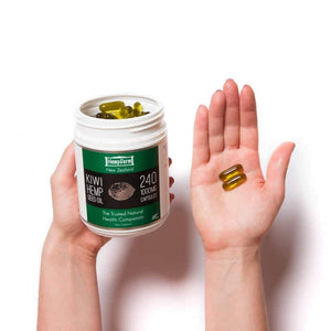 hempfarm Supplements Kiwi Hemp Seed Oil 1000mg capsules (Omega 3:6:9)