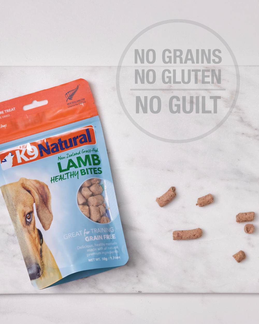 K9 Natural Freeze Dried Lamb Healthy Bites 50g Pet Naturals