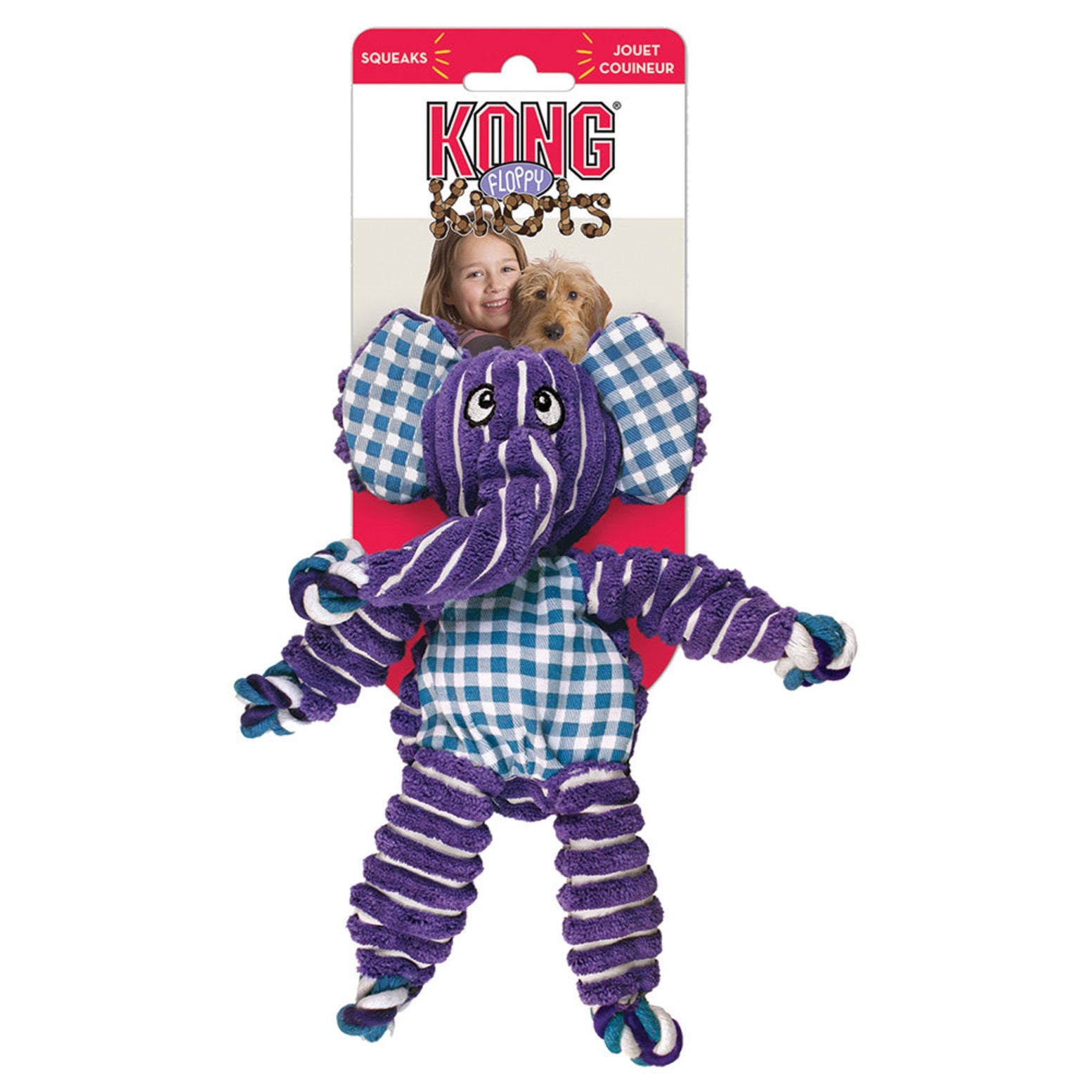 Kong Toys Kong Floppy Knots Elephant Med / Large