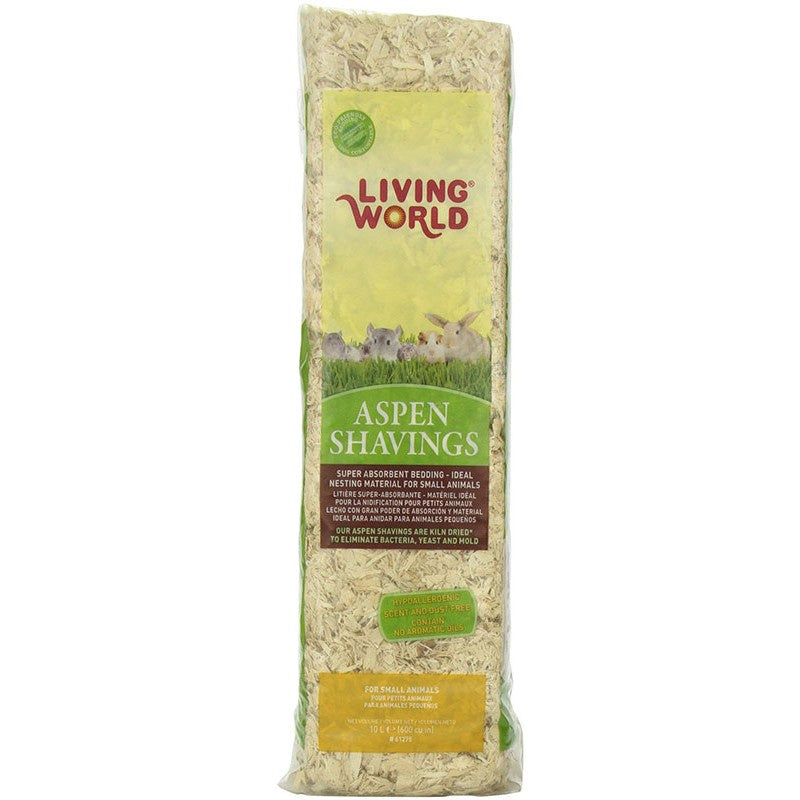 Living World Beds Living World Aspen Shavings 10L Small Animal Bedding