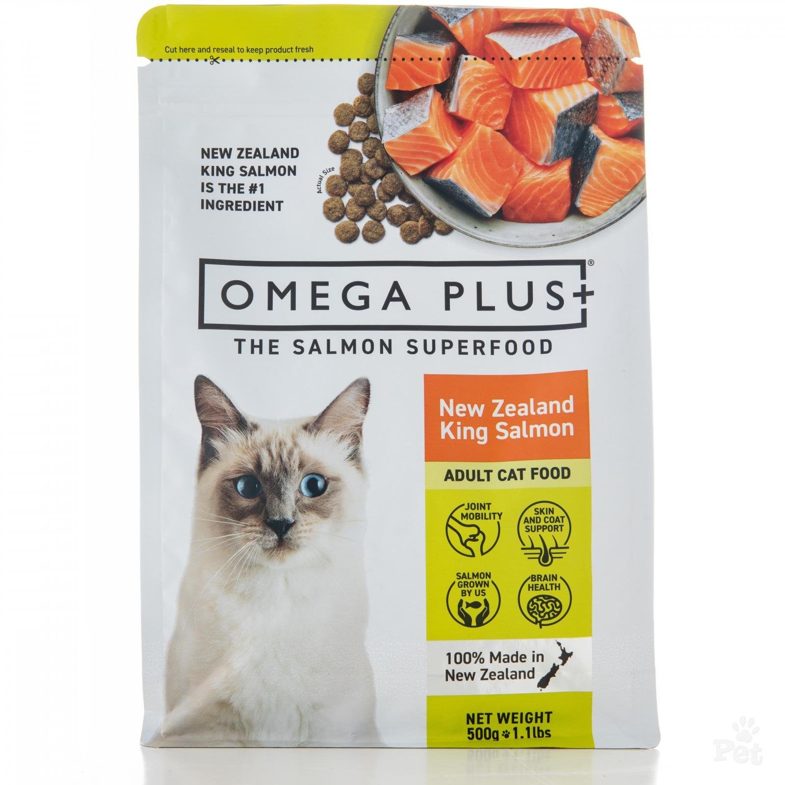 omegaplus Biscuits OmegaPlus Salmon Cat Food 500g