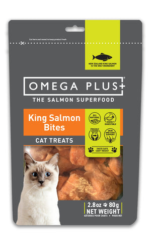 omegaplus Treats OmegaPlus Cat Treat King Salmon Bites 80g