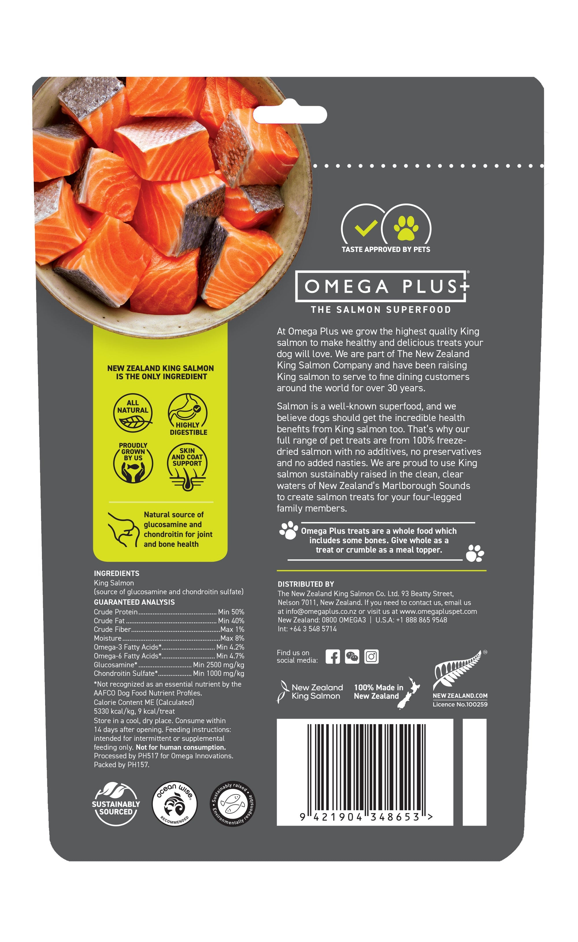 omegaplus Treats OmegaPlus Dog Treat King Salmon Bites 80g
