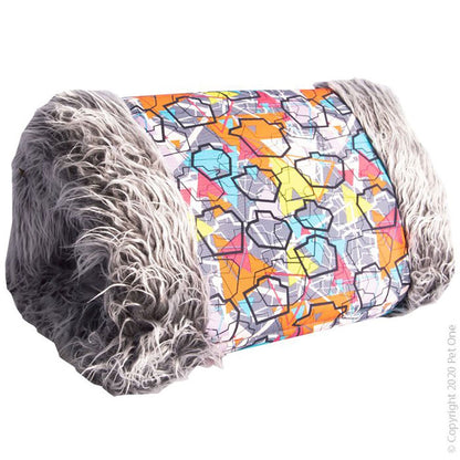Pet One Beds Graffiti Pet One Cat Cave 2 in 1 Mat 40x30x26cm