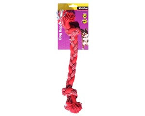 Pet One Toys Braided Rope with Knots Red/Blue