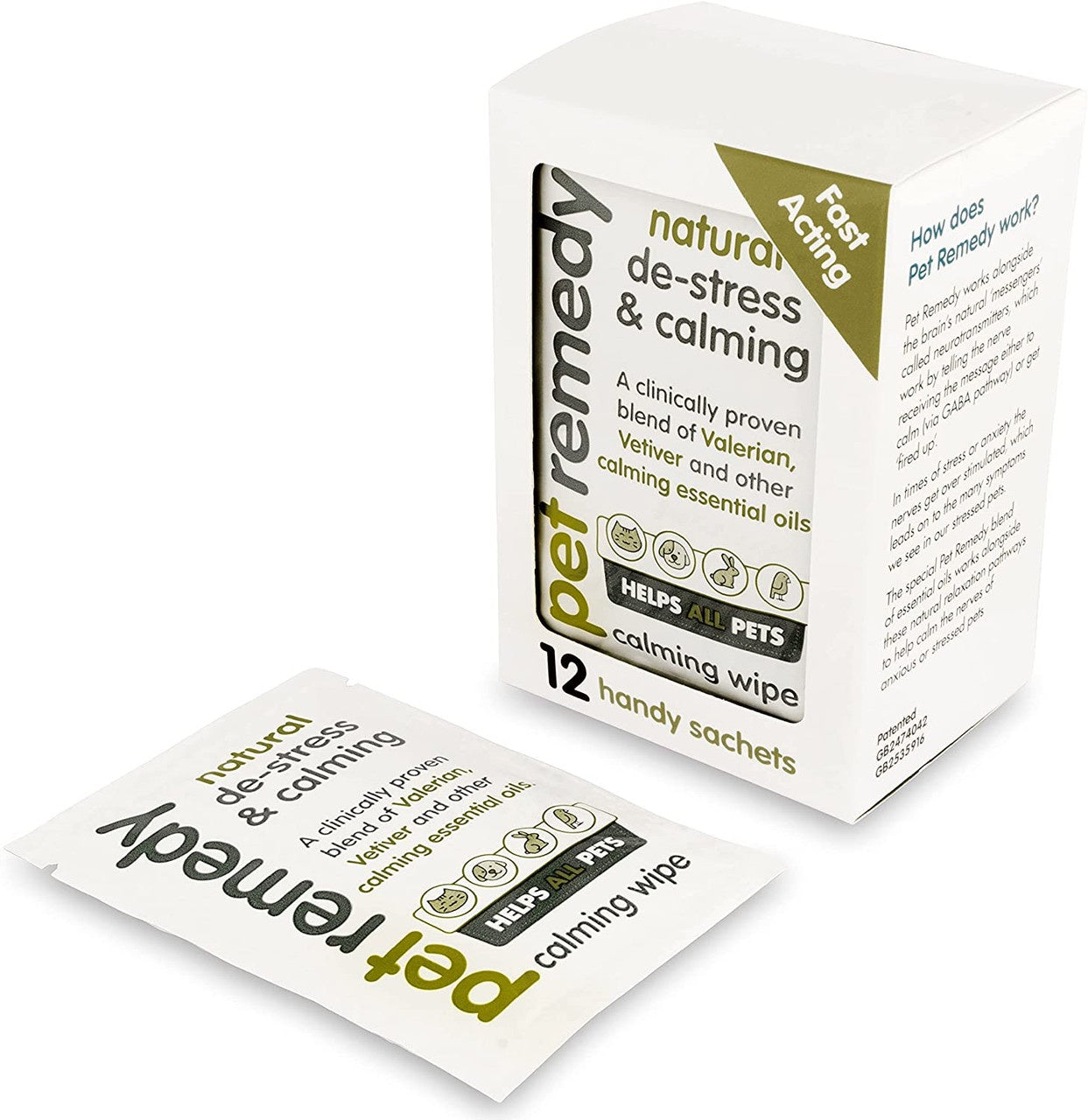 Pet Remedy Supplements Pet Remedy Calming Wipe 12pk