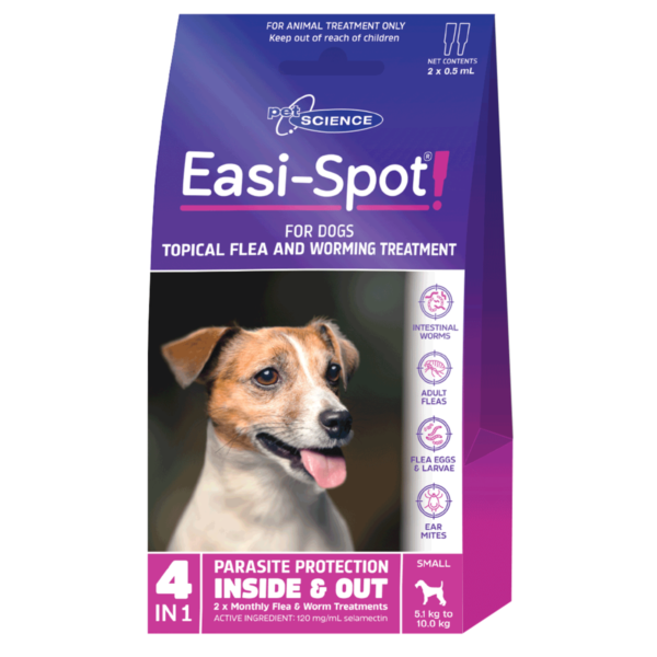 PetScience Grooming Aids PetScience Easi Spot Small Dog 60mg x 2