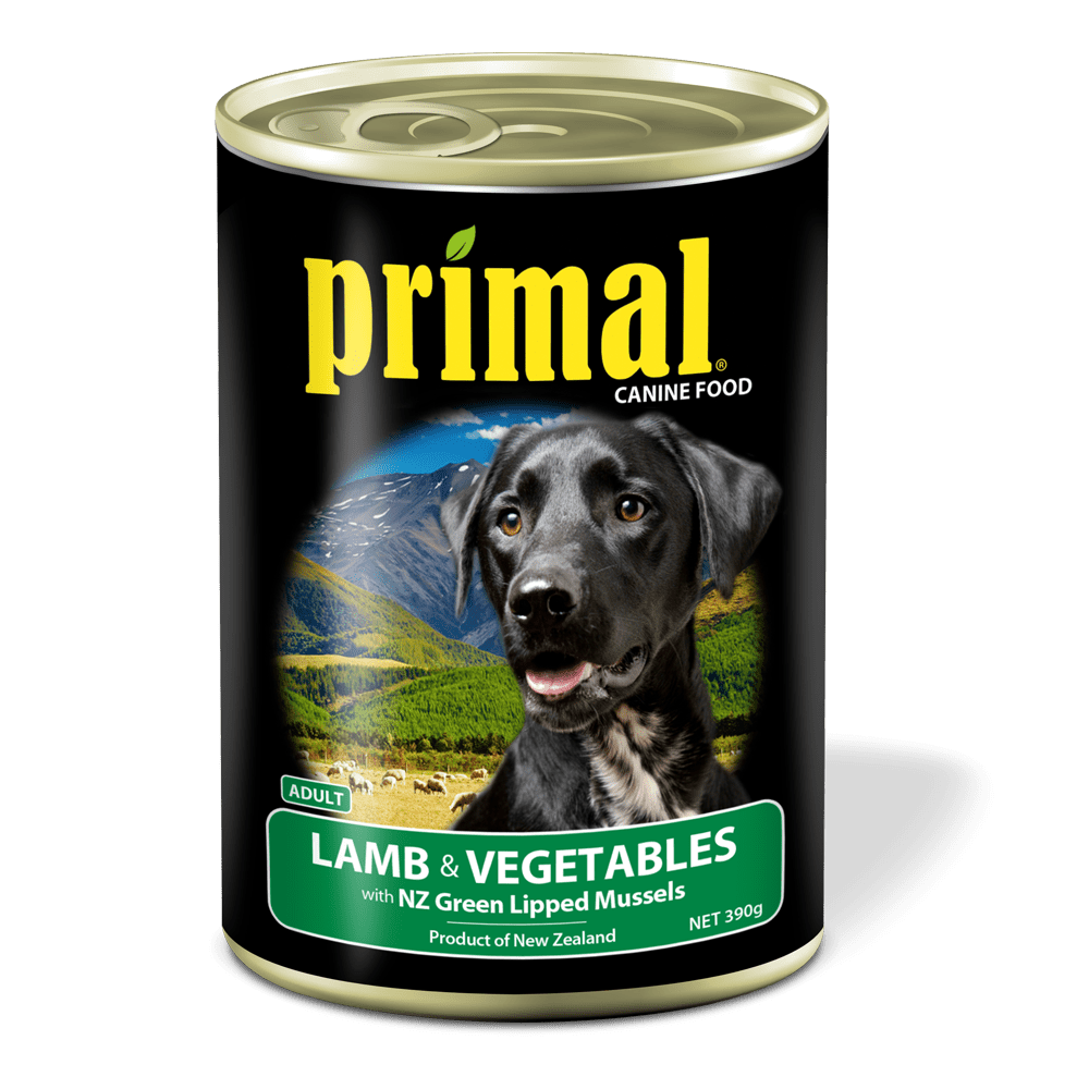 Primal Canned Food Primal Dog  Canned Food  Lamb & Vegetable  390g
