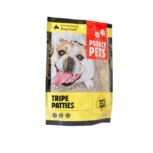 Purely Pets Frozen Food Purely Pets Tripe Patties 1kg