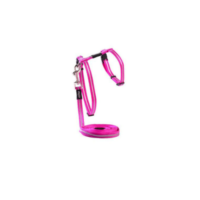Rogz Harnesses / Haltis Pink Rogz Cat Harness and Lead Small 11 mm
