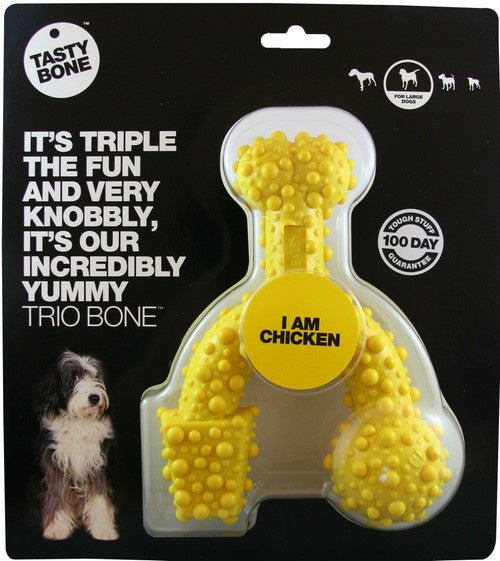 Tasty Bone Toys Tasty Bone Trio Bone Chew Toy