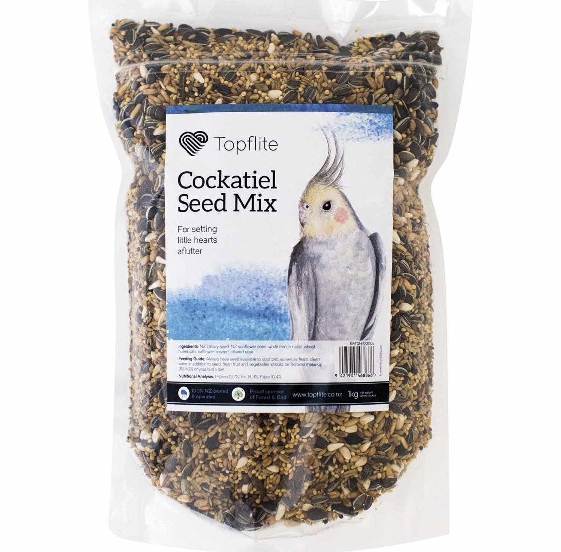 Topflite small animal Topflite Cockatiel Seed Mix 1kg