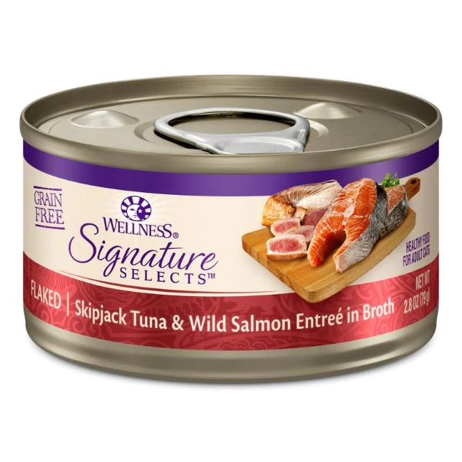 Wellness Core Canned Food Wellness Core Flaked Skipjack Tuna & Wild Salmon Canned Cat Food 79g