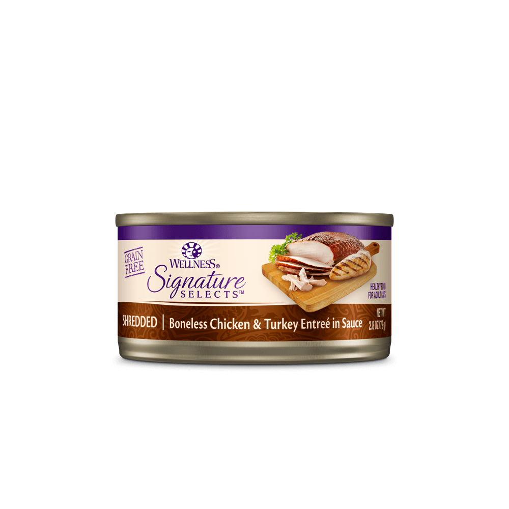 Wellness Core Canned Food Wellness Core Shredded Boneless Chicken & Turkey Canned Cat Food 79g
