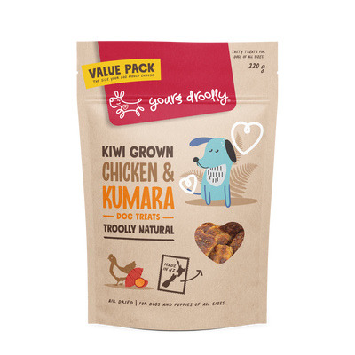 Yours Droolly Treats Yours Droolly Chicken and Kumara Dog Treats 220g