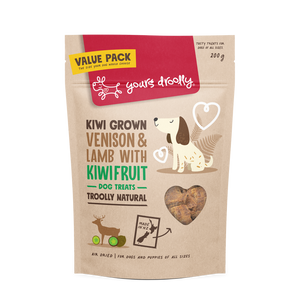 Yours Droolly Treats Yours Droolly Venison and Lamb with Kiwifruit Dog Treats 220g