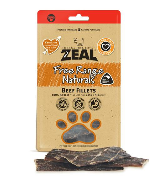 Zeal Treats Zeal Beef Fillets 125g